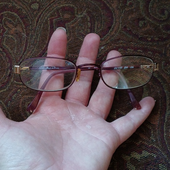 Vintage Chloe CL1187 C04 135 Purple Eyeglasses. Made in France  - Picture 12 of 16
